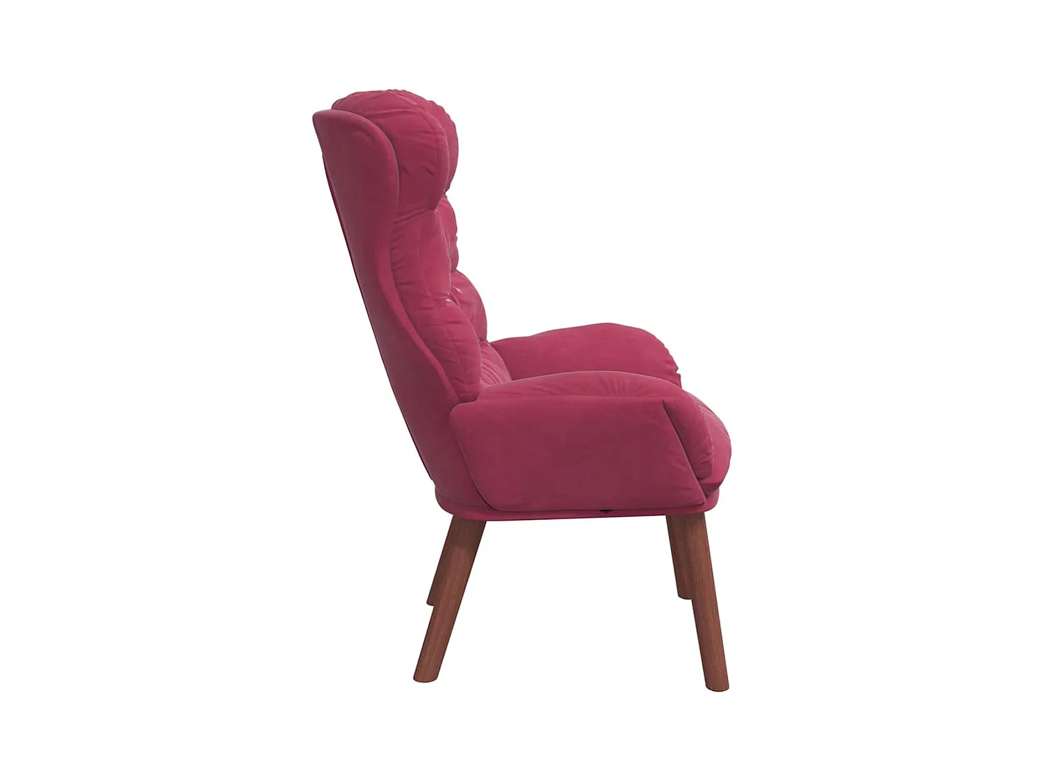 Sillón de relax | Silla Relax | Sillón de salón Rojo vino tinto 69x74x93 cm Terciopelo SHL6873