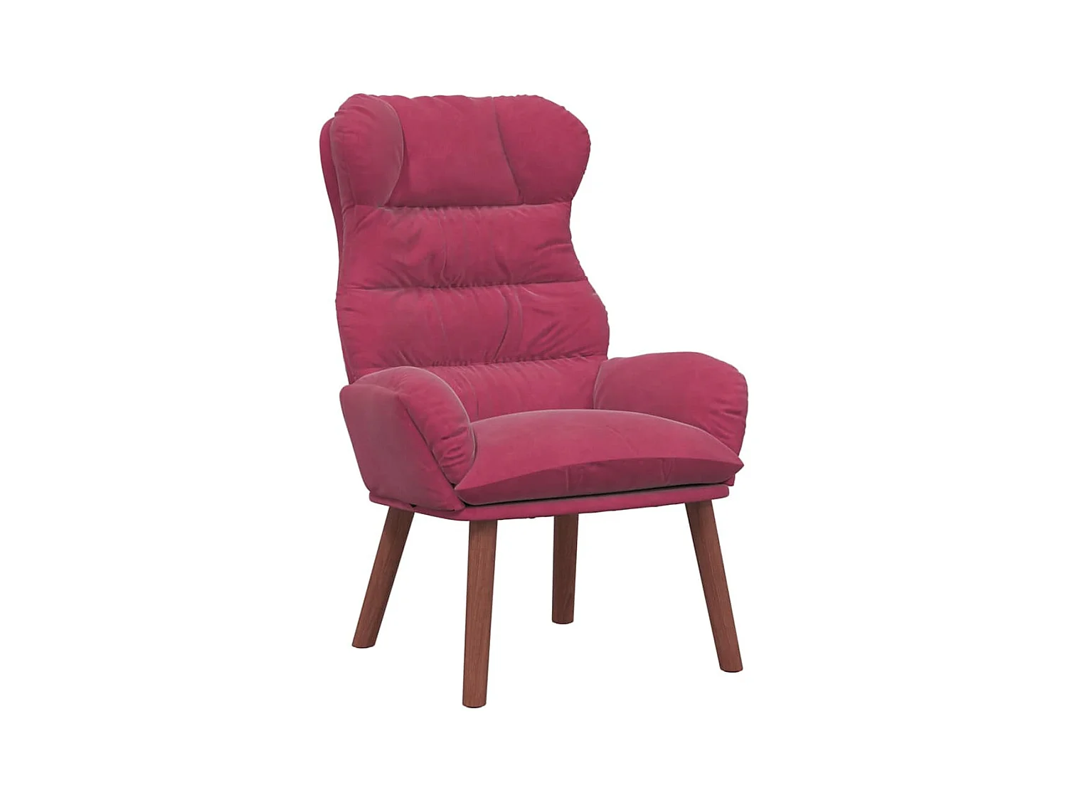 Fauteuil Salon-Chaise de relax Rouge bordeaux 69x74x93 cm Velours SHL3572