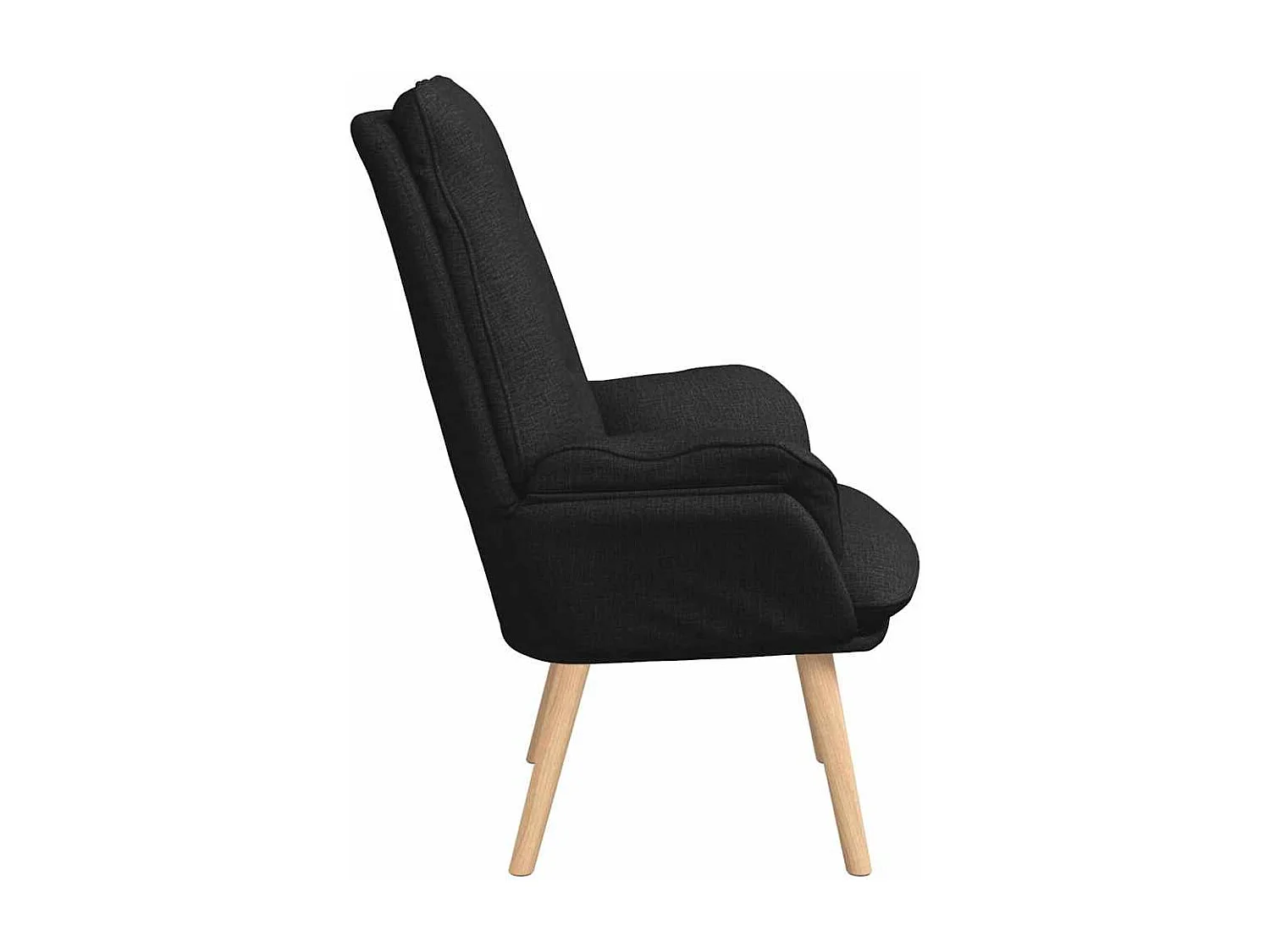 Sillón de relax | Silla Relax | Sillón de salón Negro 69x74x93 cm tela SHL7660
