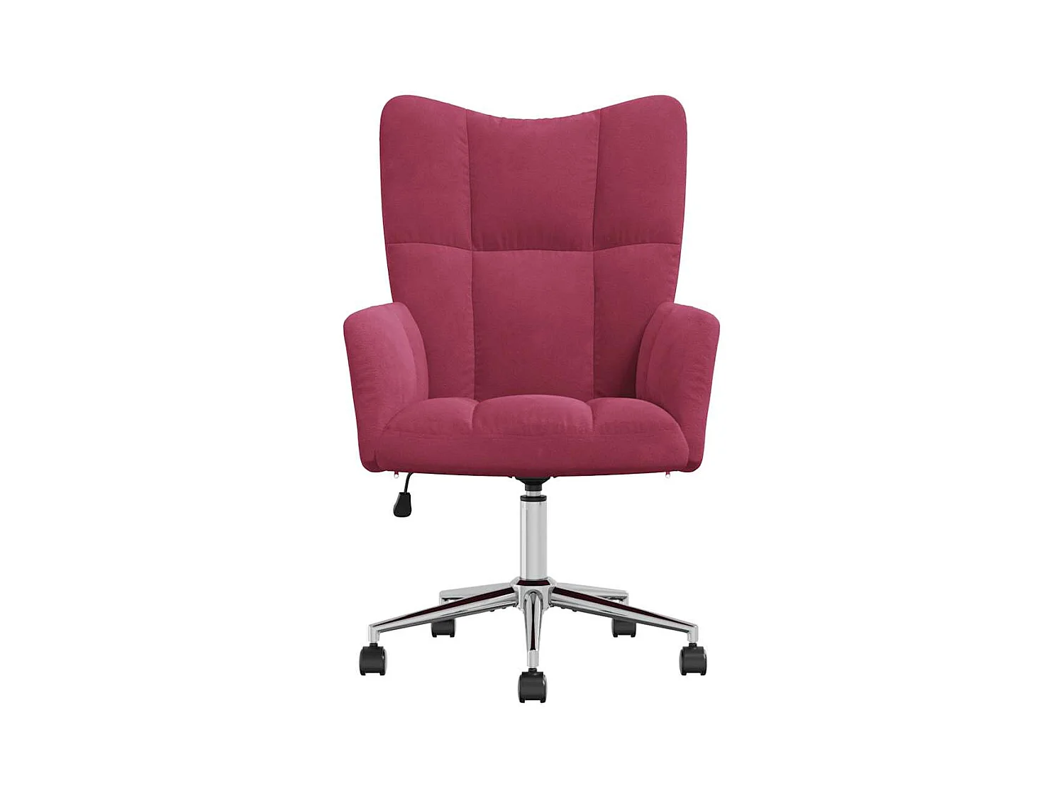 Sillón de relax | Silla de relax de terciopelo rojo vino tinto SHL8121