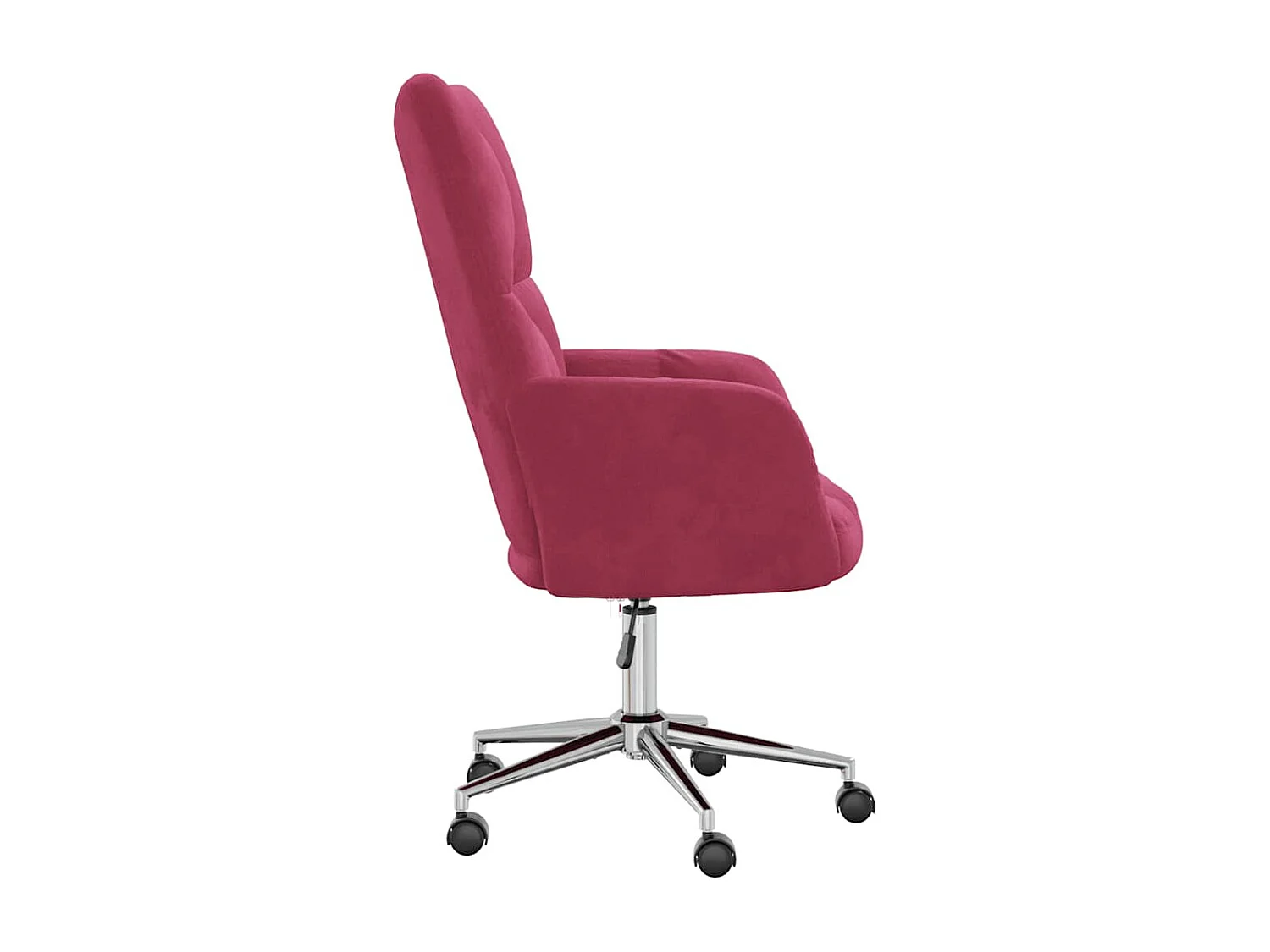 Chaise de relaxation-Fauteuil de bureau Rouge bordeaux Velours SHL1499