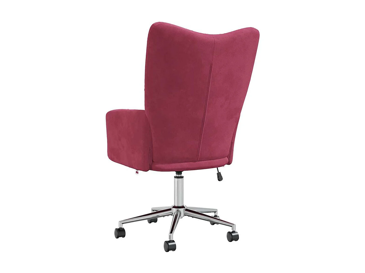 Chaise de relaxation-Fauteuil de bureau Rouge bordeaux Velours SHL1499