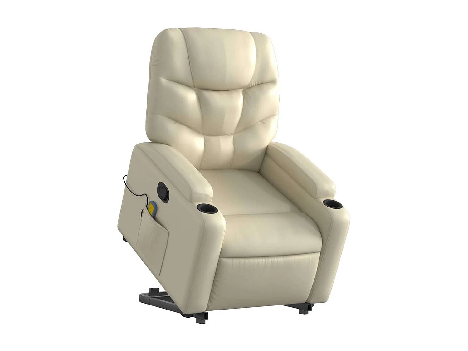 Massagesessel mit Aufstehhilfe Creme Kunstleder SHL9199