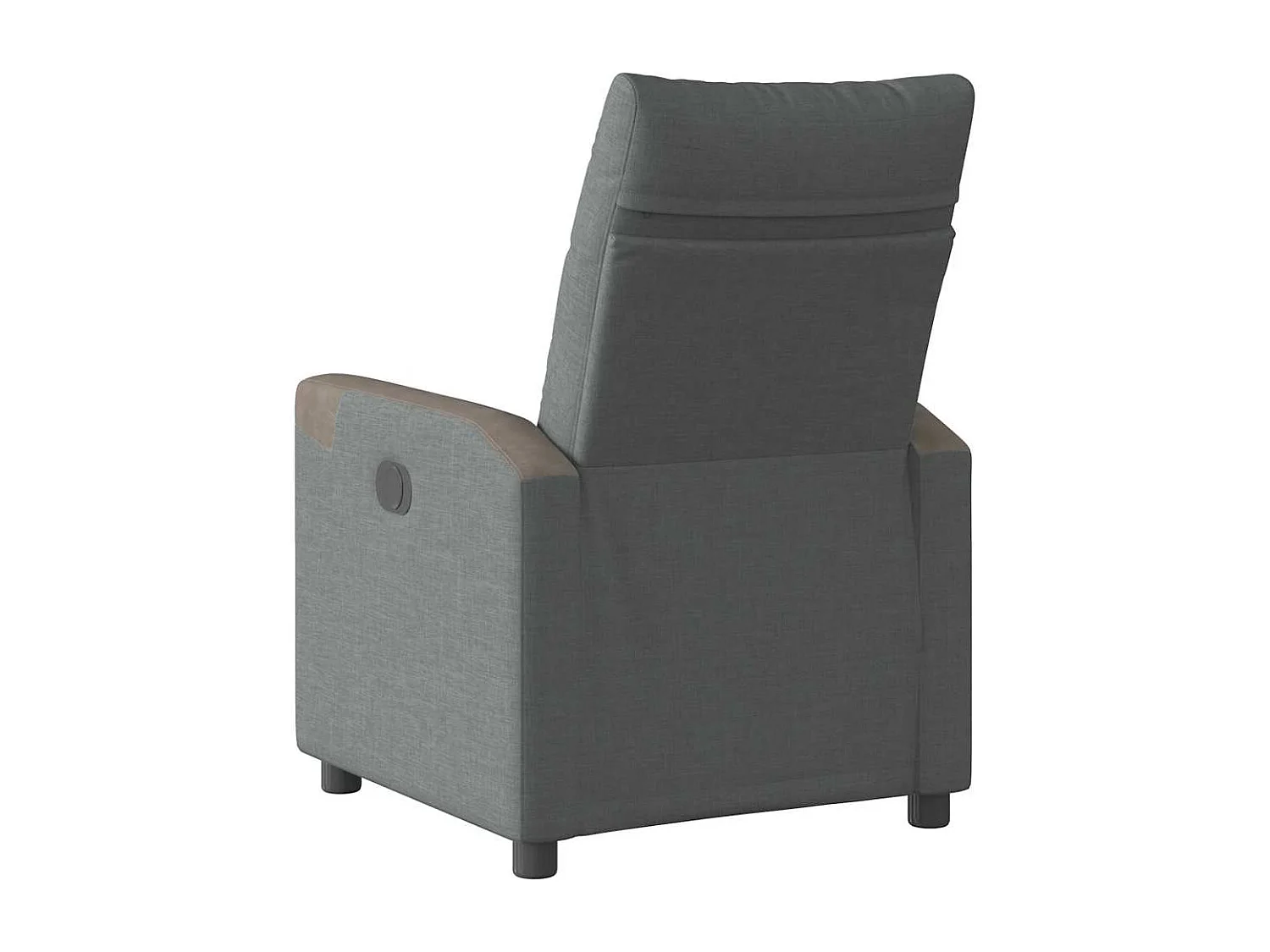 Fauteuil inclinable-Chaise de relax-Fauteuil TV Gris foncé Tissu SHL5442