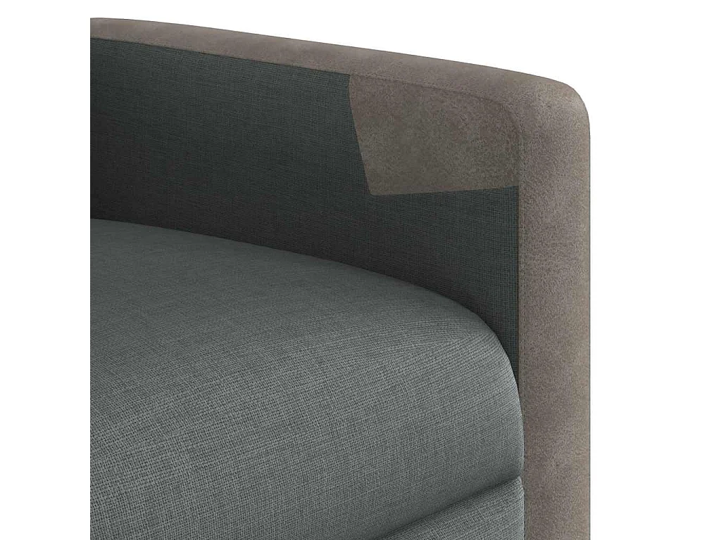 Fauteuil inclinable-Chaise de relax-Fauteuil TV Gris foncé Tissu SHL5442