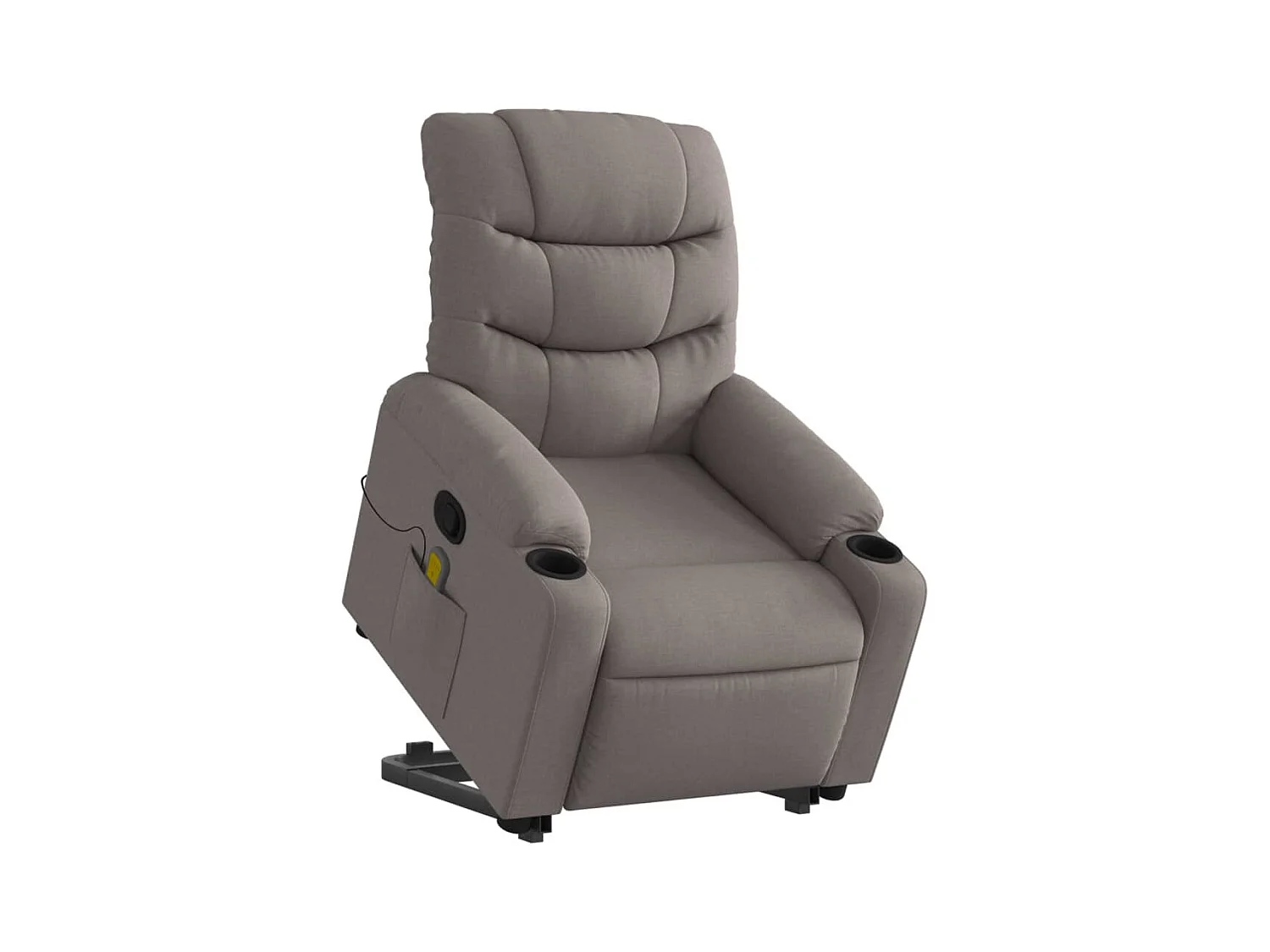 Sillón de relax | Sillón reclinable de masaje elevable tela gris taupé SHL3023