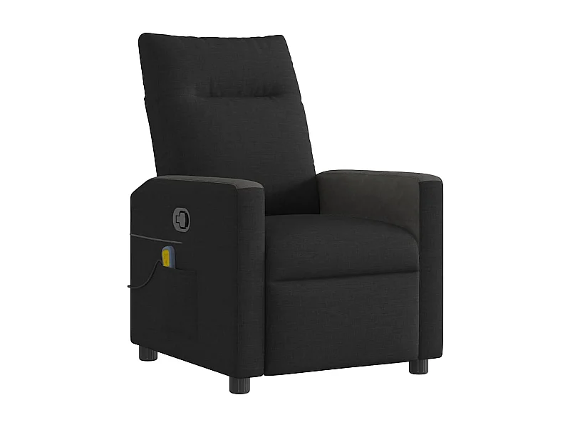Sillón de relax | Sillón reclinable de masaje de tela negro SHL2569