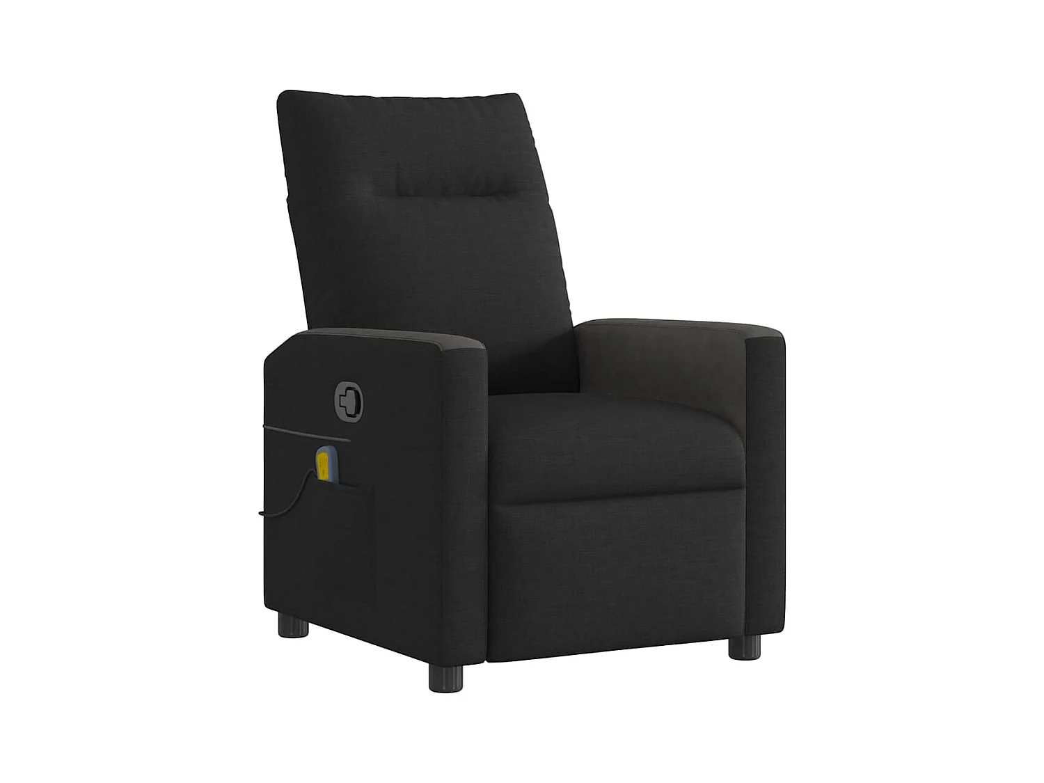 Fauteuil inclinable-Chaise de relax-Fauteuil de Massage Noir Tissu SHL1381