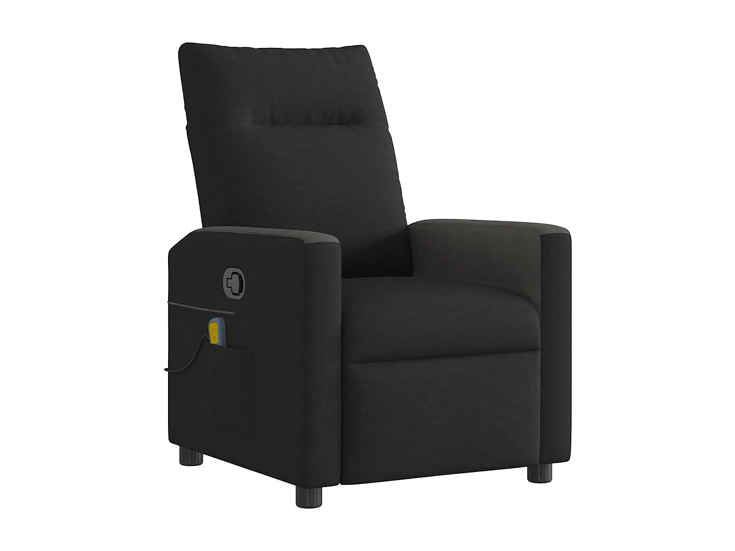 Sillón de relax | Sillón reclinable de masaje de tela negro SHL2569