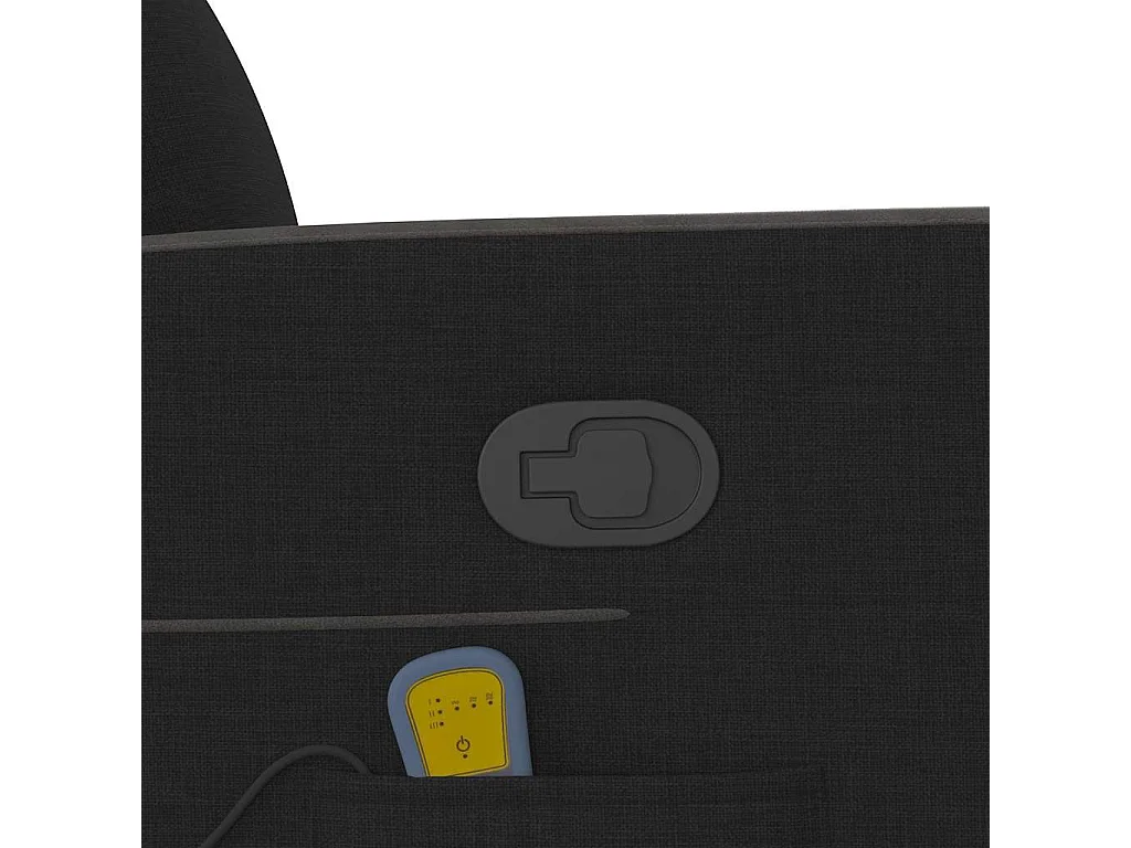 Sillón de relax | Sillón reclinable de masaje de tela negro SHL2569