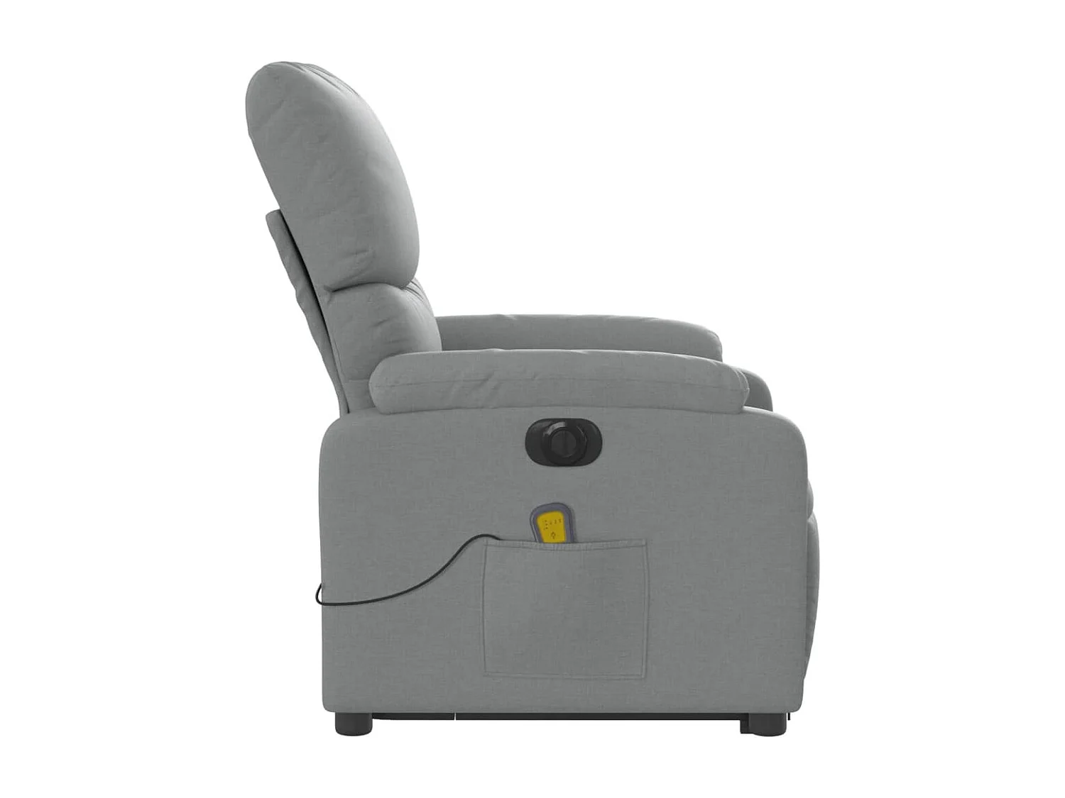 Fauteuil inclinable électrique-Chaise-Fauteuil de Massage Gris clair Tissu SHL904