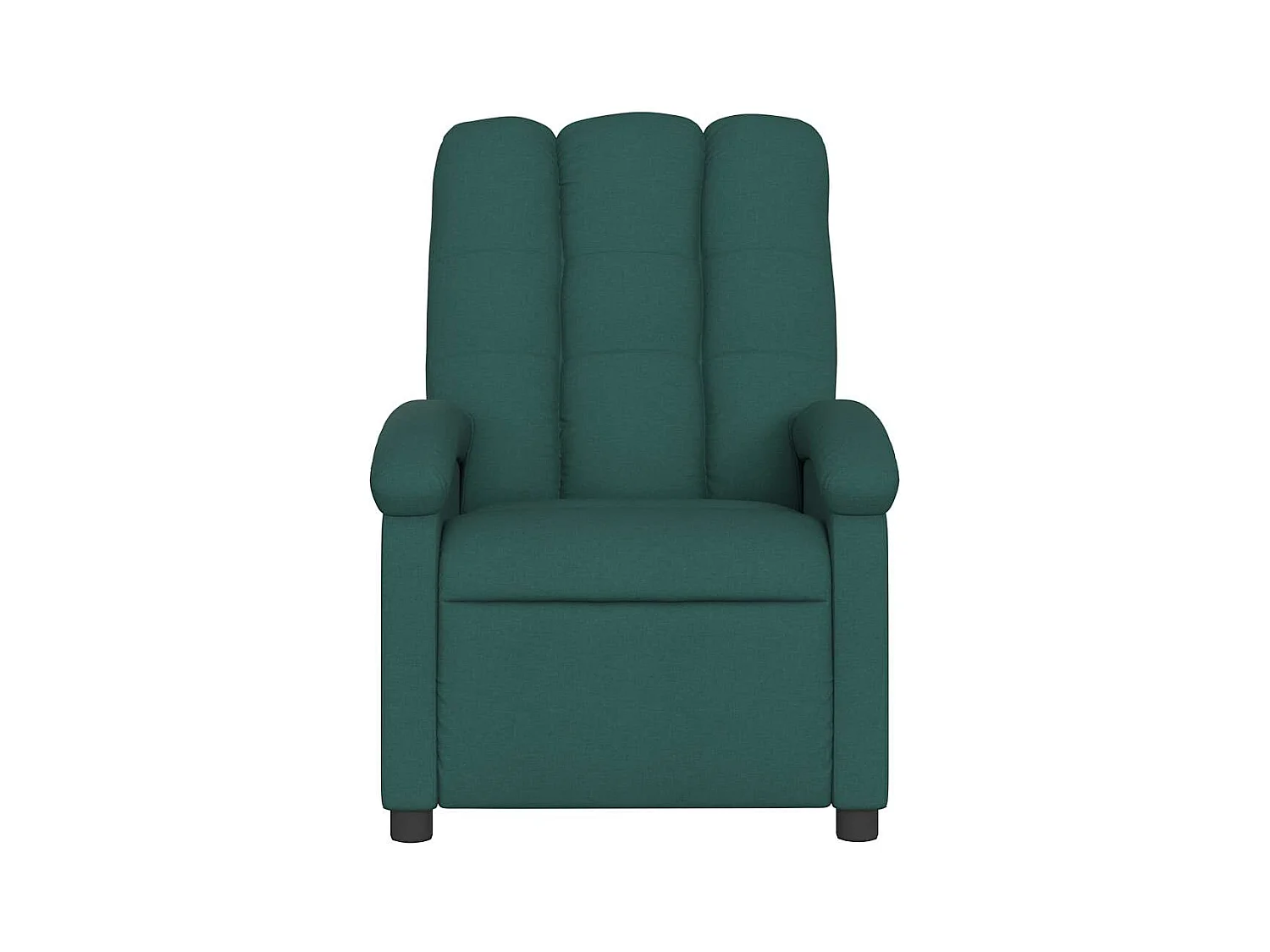 Fauteuil inclinable-Chaise de relax-Fauteuil de Massage Vert foncé Tissu SHL3981