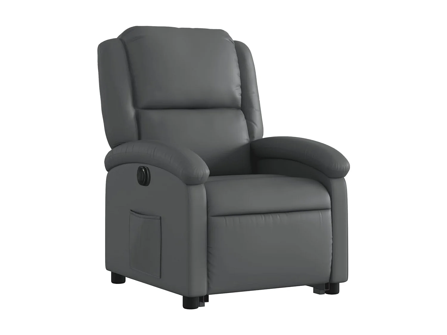 Relaxsessel mit Aufstehhilfe Elektrisch | Lounge Sessel indoor Grau Kunstleder SHL99493