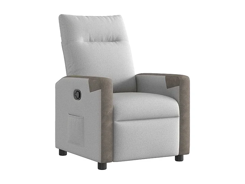 Relaxsessel | Lounge Sessel für Wohnzimmer Wolkengrau Stoff SHL2552