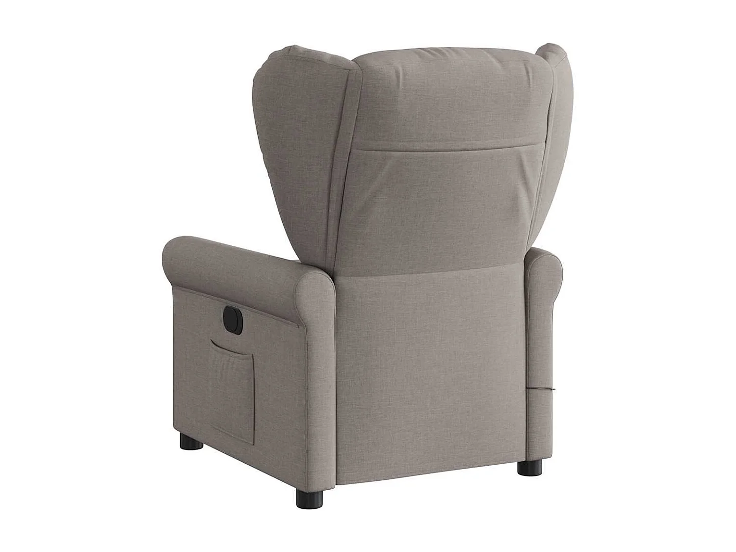 Sillón de relax | Sillón reclinable de masaje eléctrico tela gris taupe SHL9739