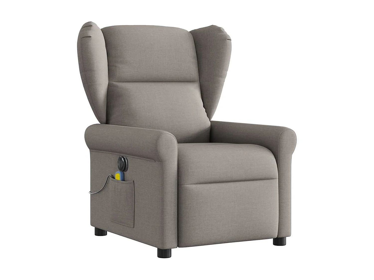 Fauteuil inclinable électrique-Fauteuil de massage de Salon Taupe Tissu SHL3669