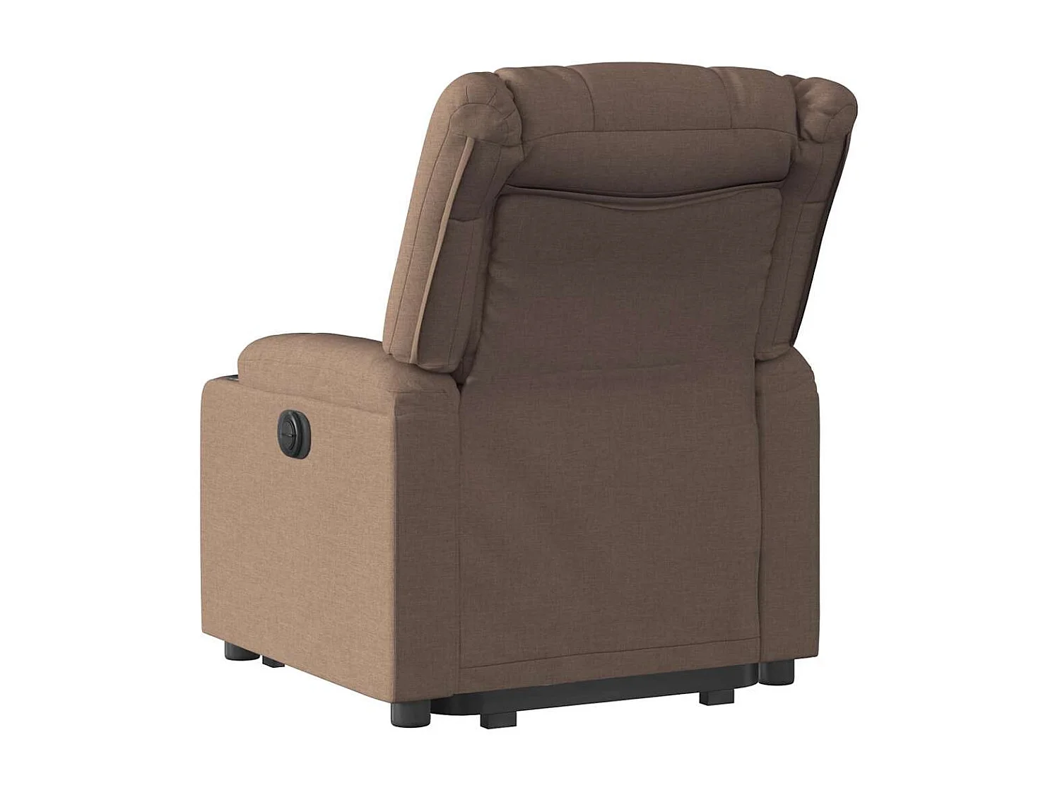 Relaxsessel | Lounge Sessel für Wohnzimmer mit Aufstehhilfe Braun Stoff SHL41804