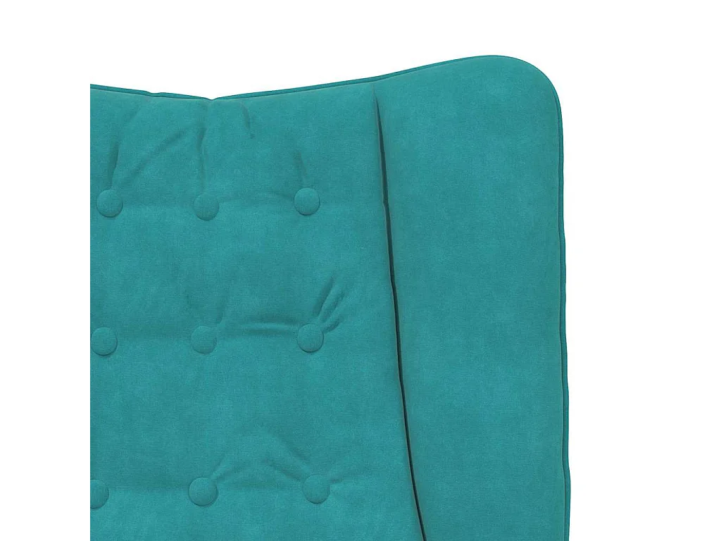 Relaxsessel | Lounge Sessel für Wohnzimmer Türkis 63x67x94 cm Samt SHL66645