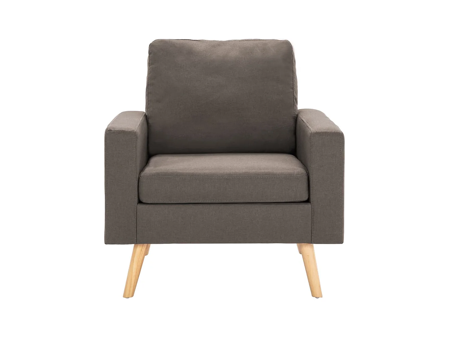 Sillón de salón | Silla de relax | Sillón de tela gris taupe SHL2065