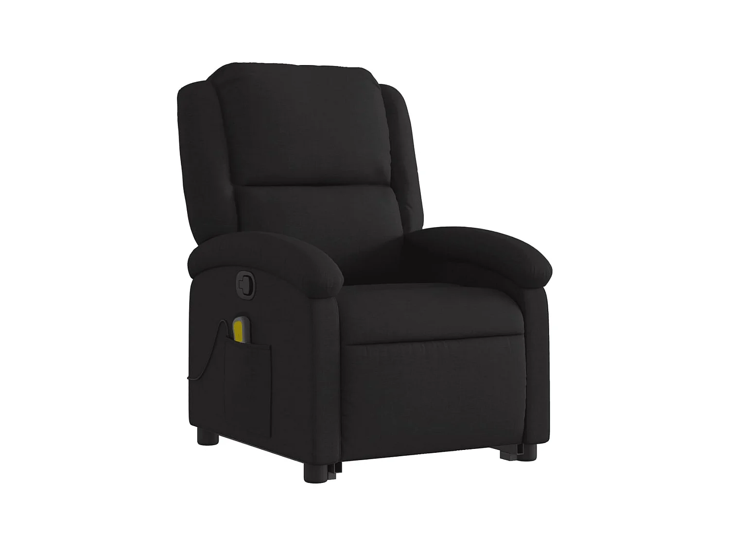 Sillón de relax | Sillón reclinable de masaje elevable tela negro SHL3276