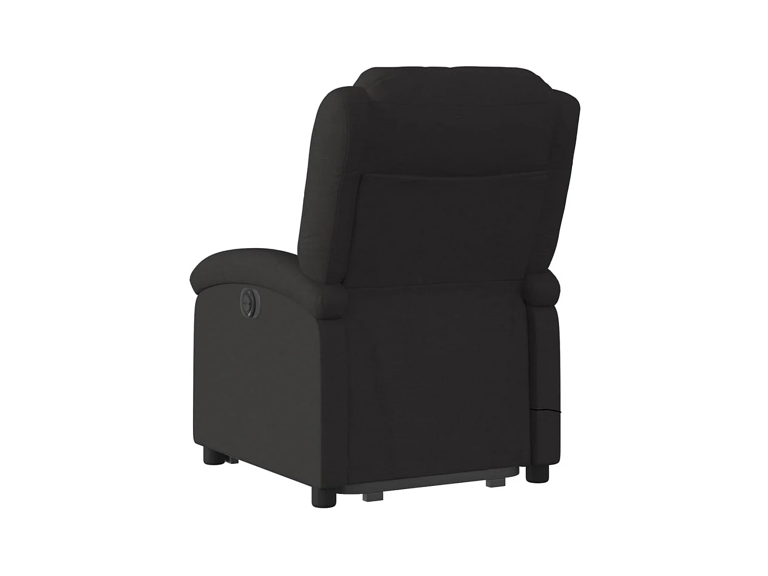 Sillón de relax | Sillón reclinable de masaje elevable tela negro SHL3276