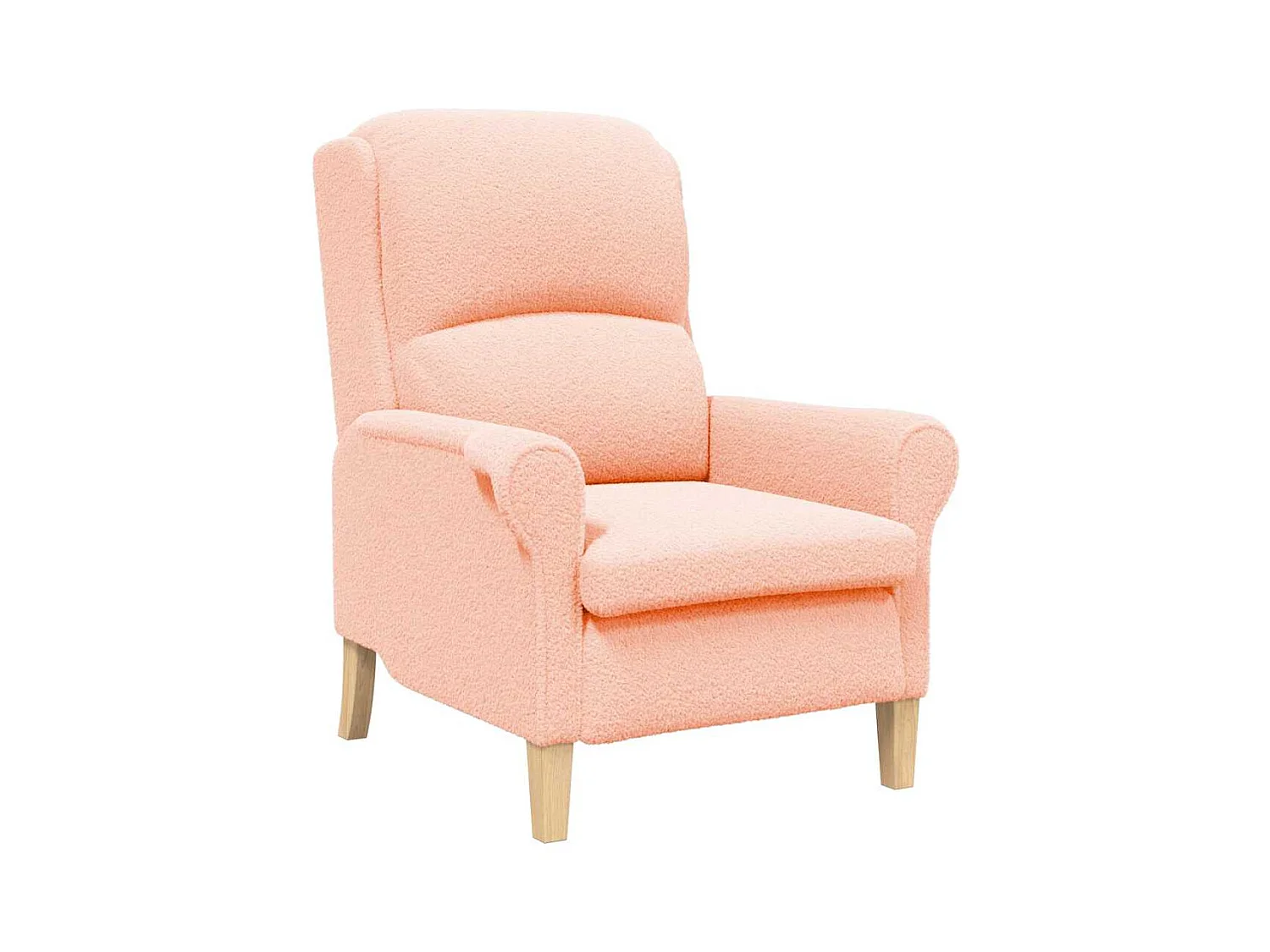 Fauteuil de Salon-Chaise de relax Rose 76x94x102 cm tissu SHL2245