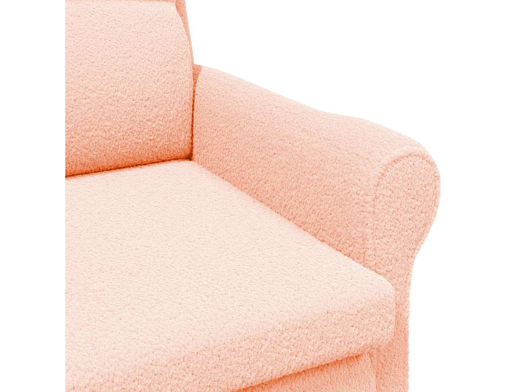 Fauteuil de Salon-Chaise de relax Rose 76x94x102 cm tissu SHL2245