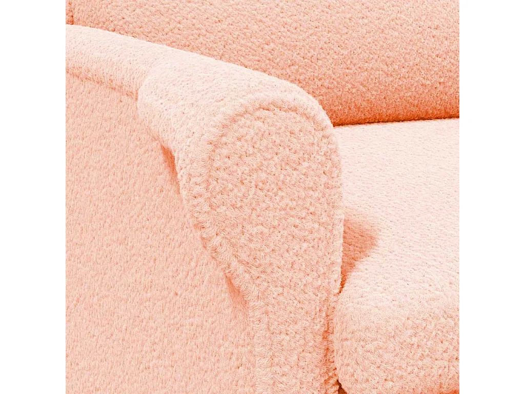 Fauteuil de Salon-Chaise de relax Rose 76x94x102 cm tissu SHL2245