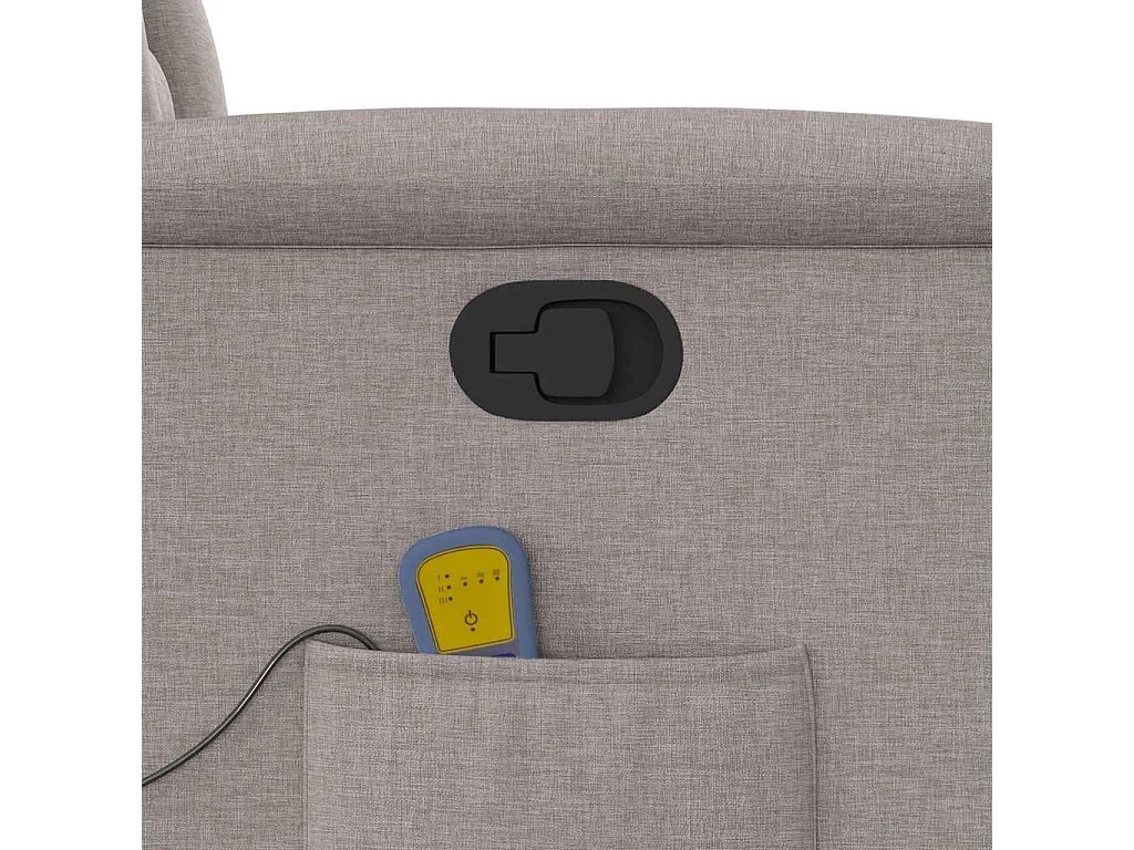 Sillón de salón | Silla | Sillón de masaje reclinable de tela gris taupé SHL9515