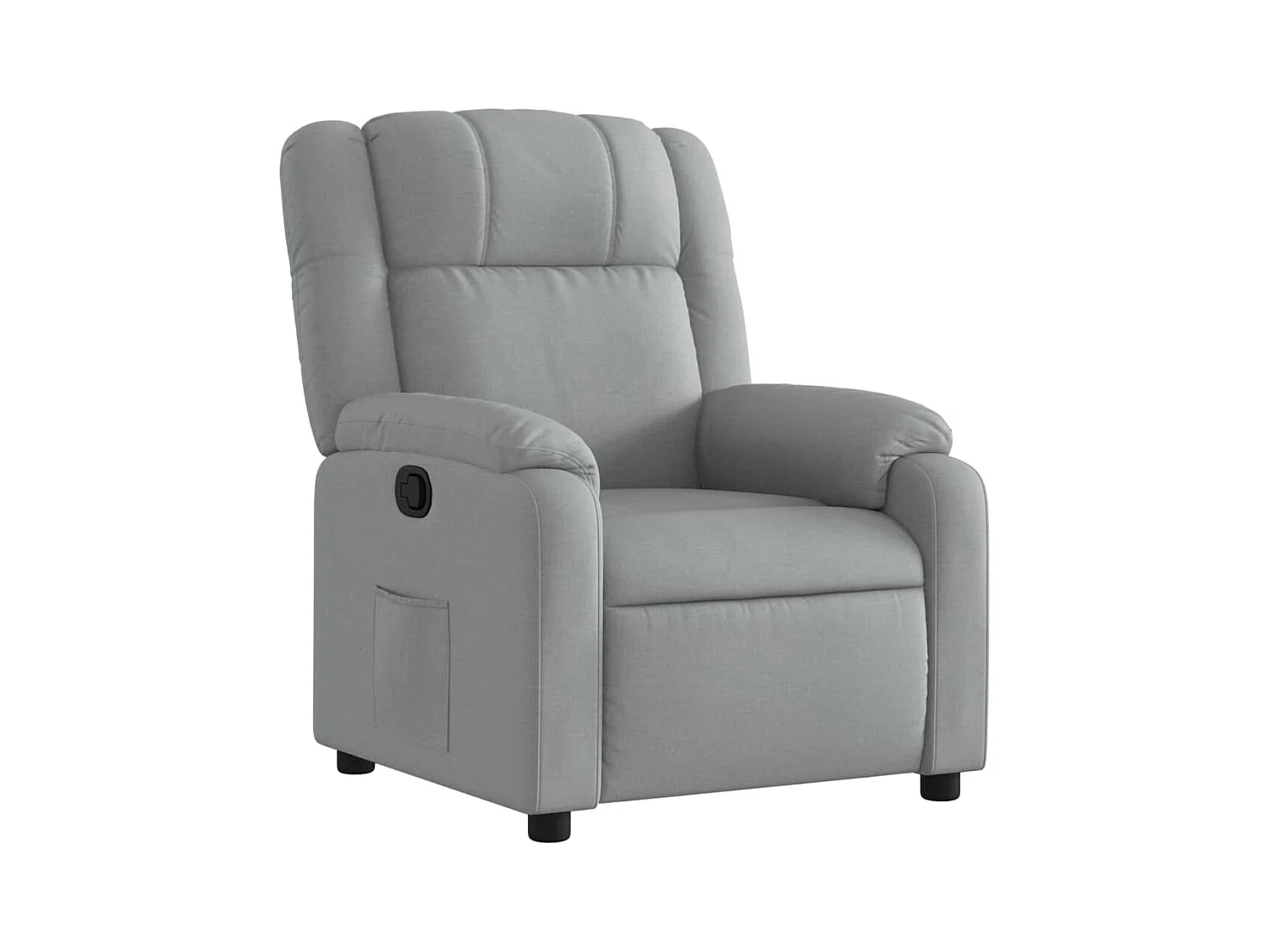 Fauteuil inclinable-Chaise de relax-Fauteuil TV gris clair tissu SHL5470