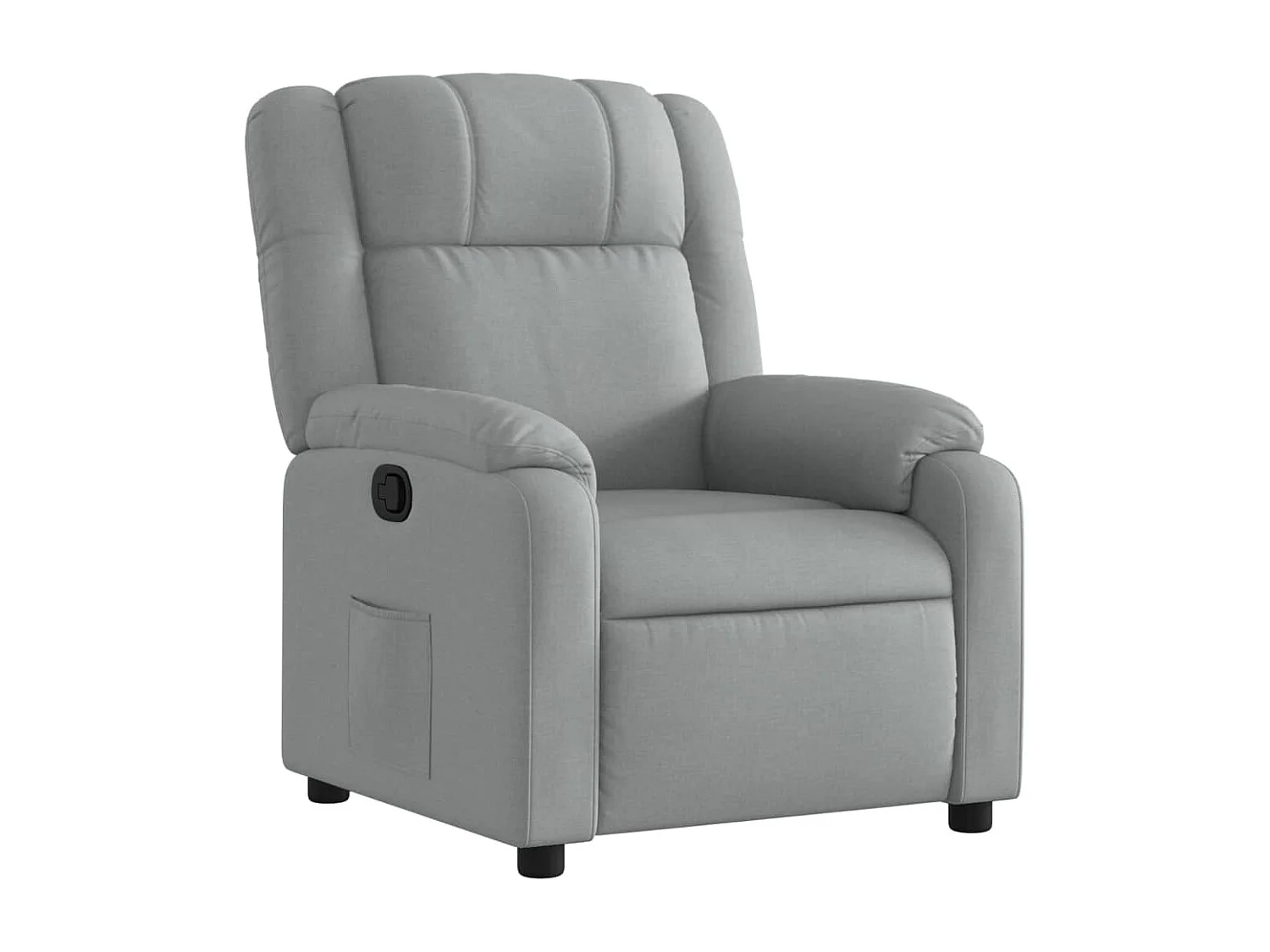 Fauteuil inclinable-Chaise de relax-Fauteuil TV gris clair tissu SHL5470