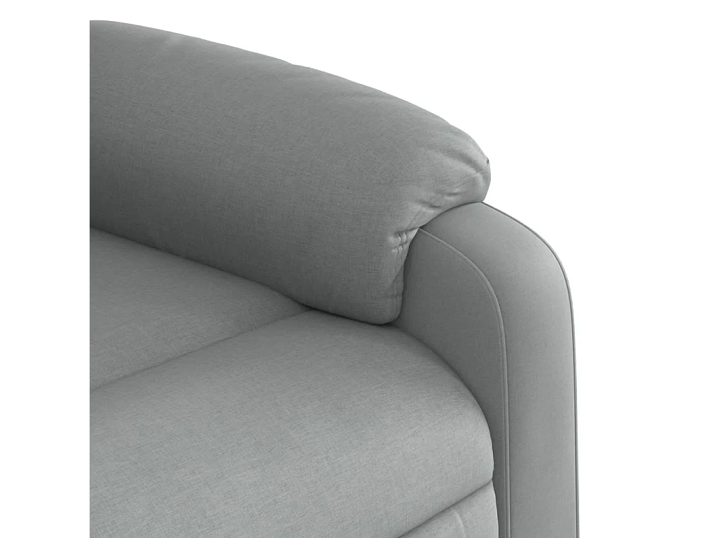 Fauteuil inclinable-Chaise de relax-Fauteuil TV gris clair tissu SHL5470