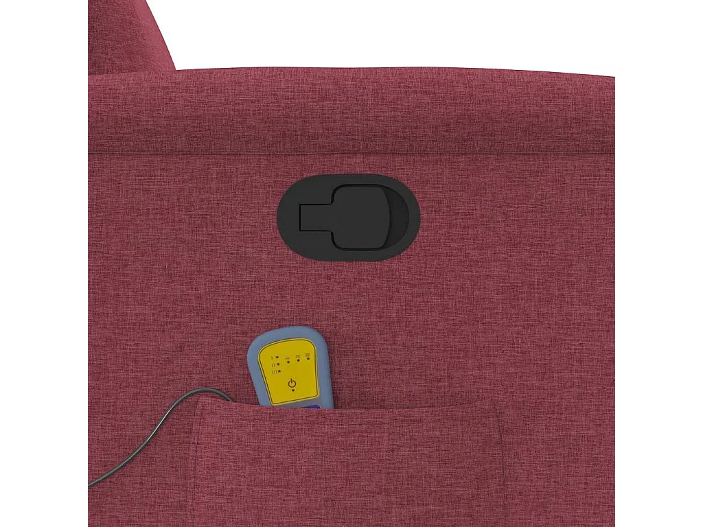 Sillón de salón | Silla | Sillón de masaje reclinable de tela color vino tinto SHL9983