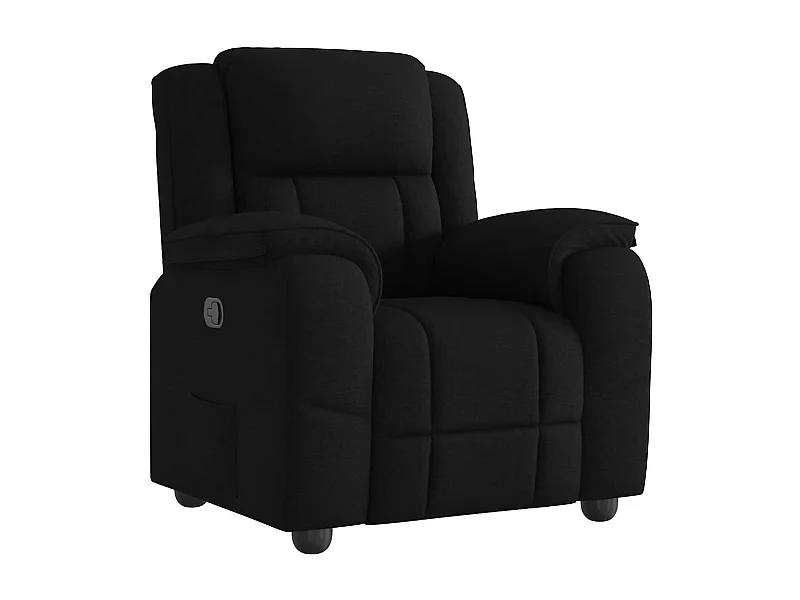 Sillón de relax | Silla | Sillón reclinable de tela negro SHL8680