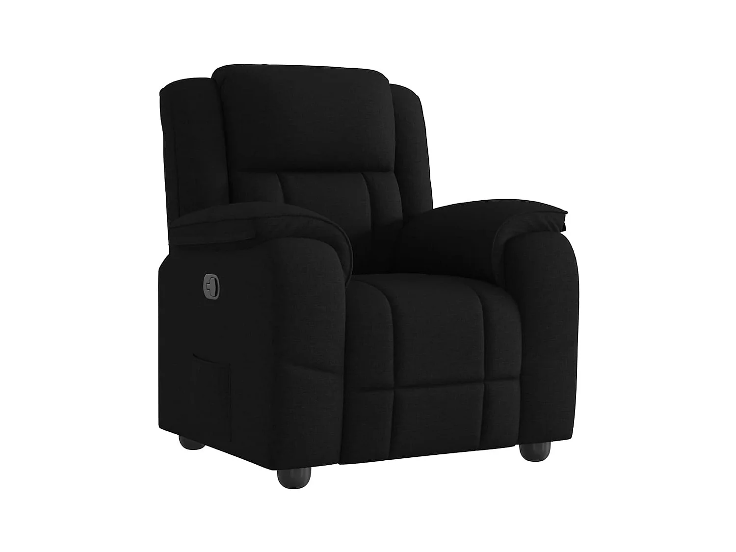 Fauteuil inclinable-Chaise de relax-Fauteuil TV Noir Tissu SHL2598