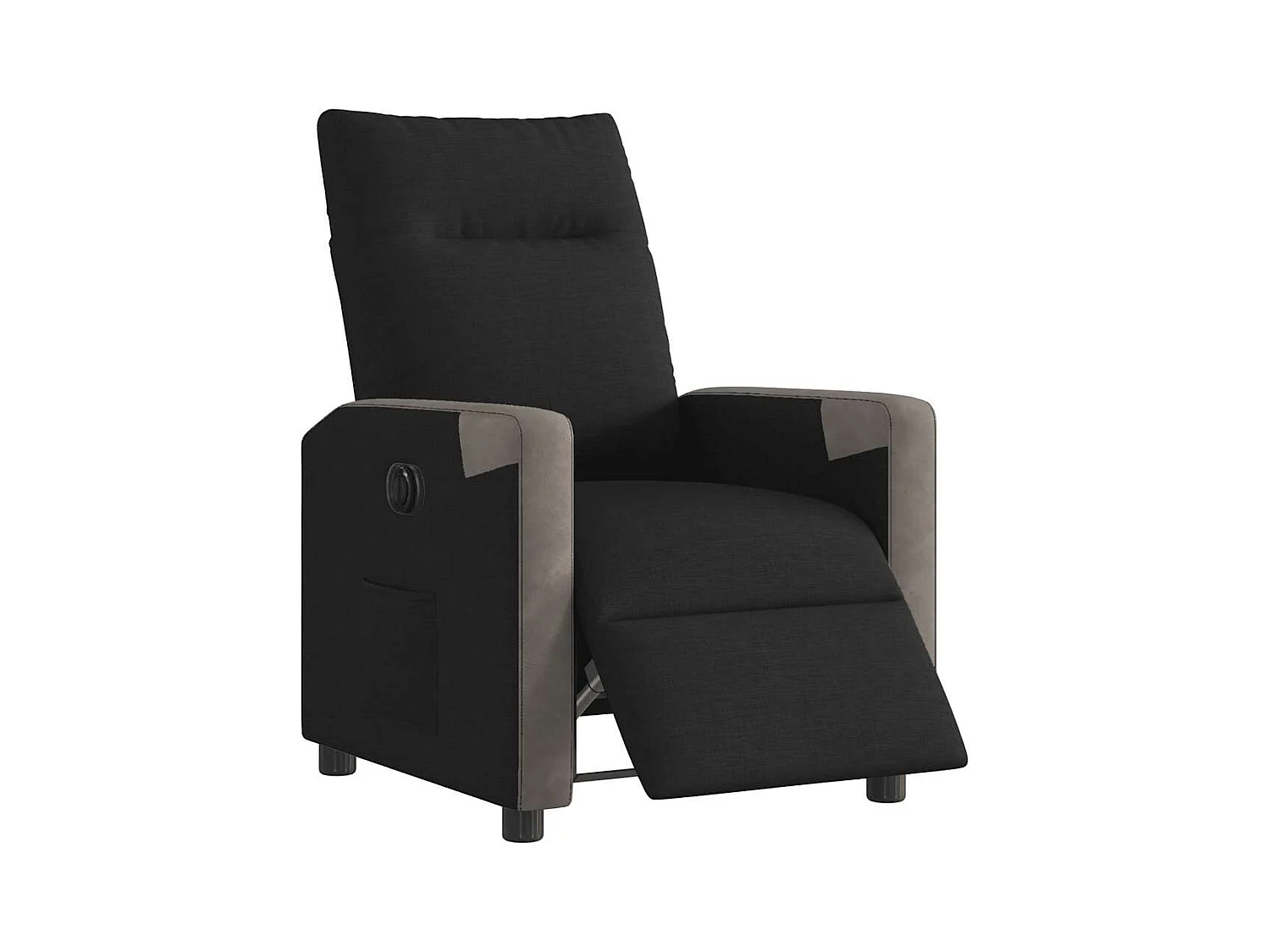 Fauteuil inclinable électrique-Chaise de relax-Fauteuil TV Noir Tissu SHL4729