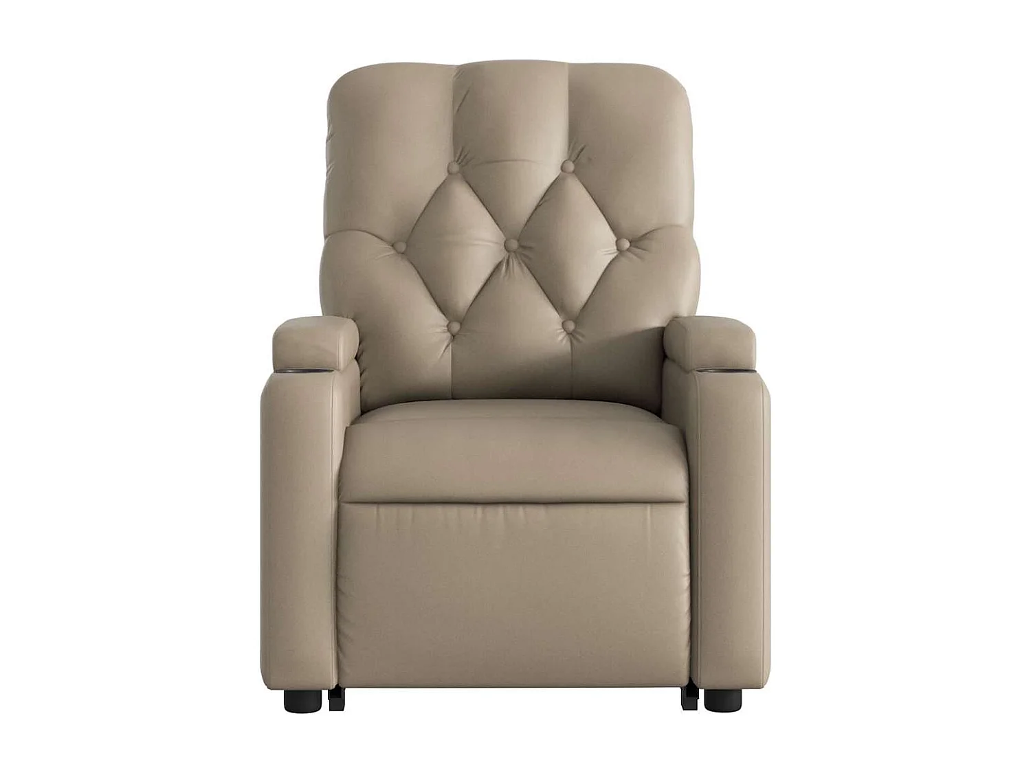 Relaxsessel mit Aufstehhilfe Elektrisch | Lounge Sessel indoor Cappuccino Kunstleder SHL13202