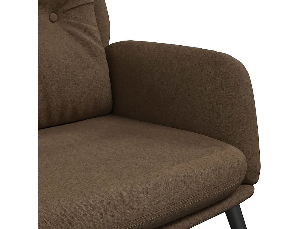 Sillón de relax | Silla de relax de piel de ante sintética marrón SHL2997