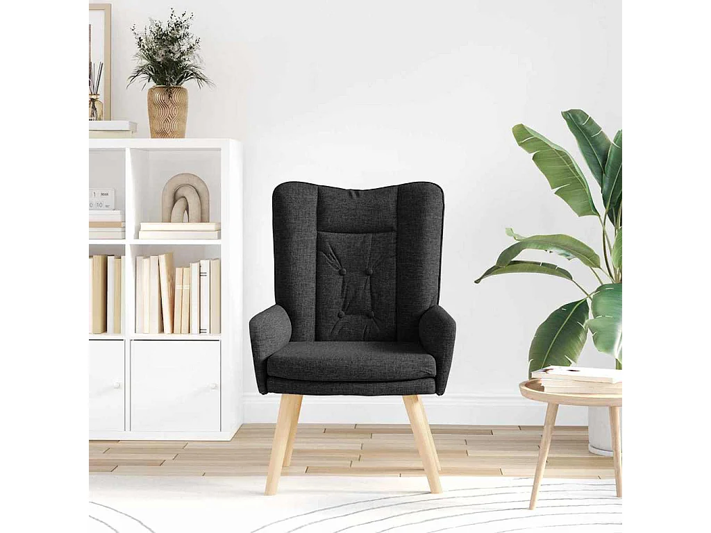 Sillón de relax | Silla Relax | Sillón de salón Negro 63x67x94 cm tela SHL7836