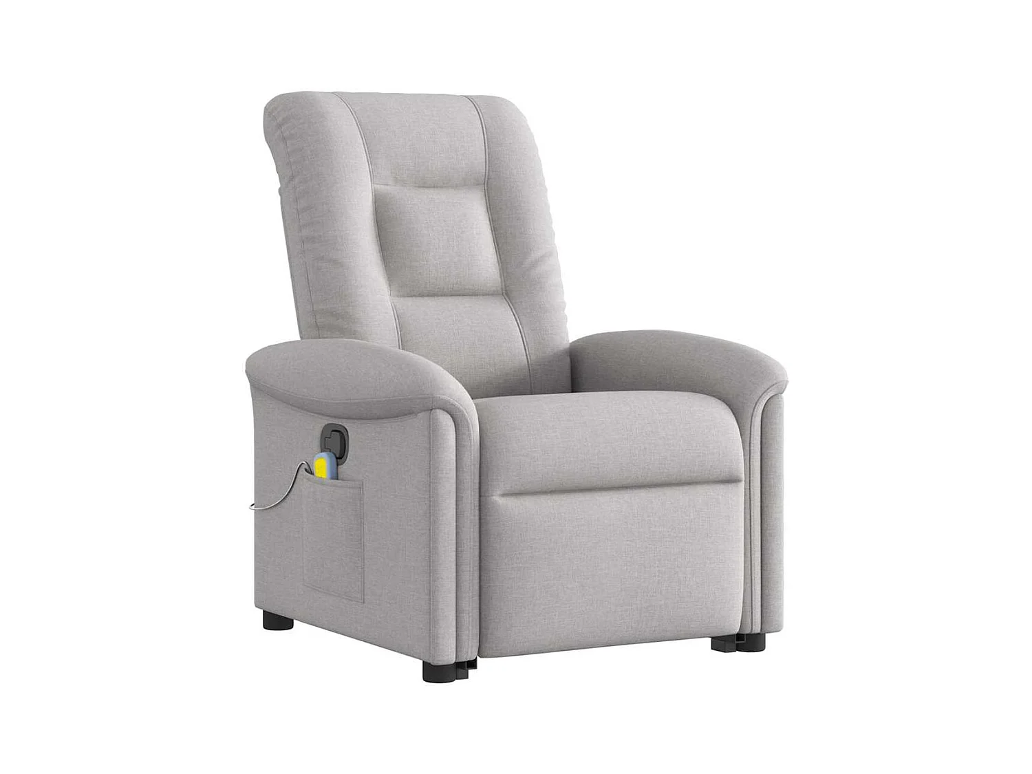 Fauteuil inclinable-Chaise de relax-Fauteuil de Massage gris nuage tissu SHL3750