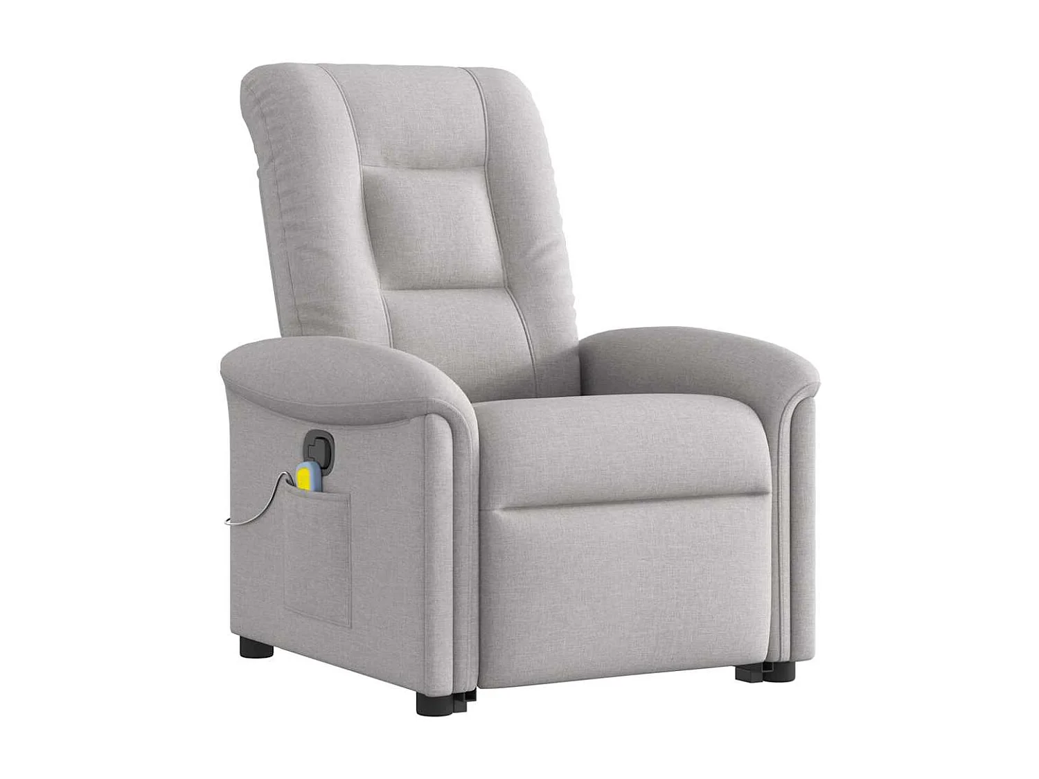 Fauteuil inclinable-Chaise de relax-Fauteuil de Massage gris nuage tissu SHL3750