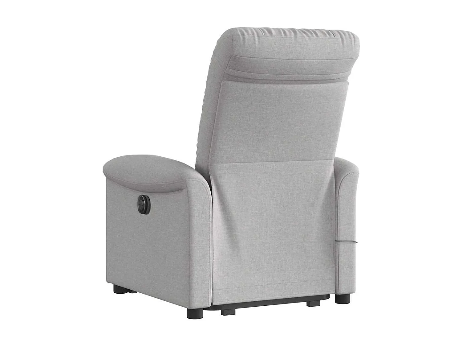 Fauteuil inclinable-Chaise de relax-Fauteuil de Massage gris nuage tissu SHL3750