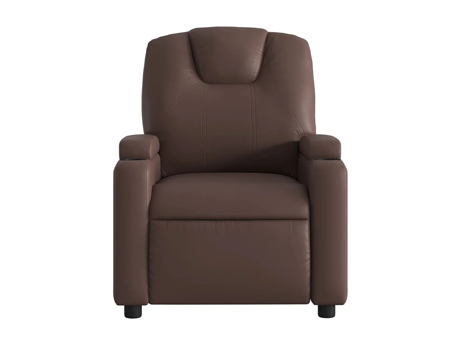 Fauteuil inclinable électrique-Chaise de relax-Fauteuil salon Marron Similicuir SHL1626