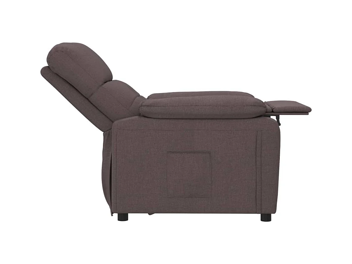 Sillón de relax | Silla | Sillón reclinable de tela marrón oscuro SHL6235
