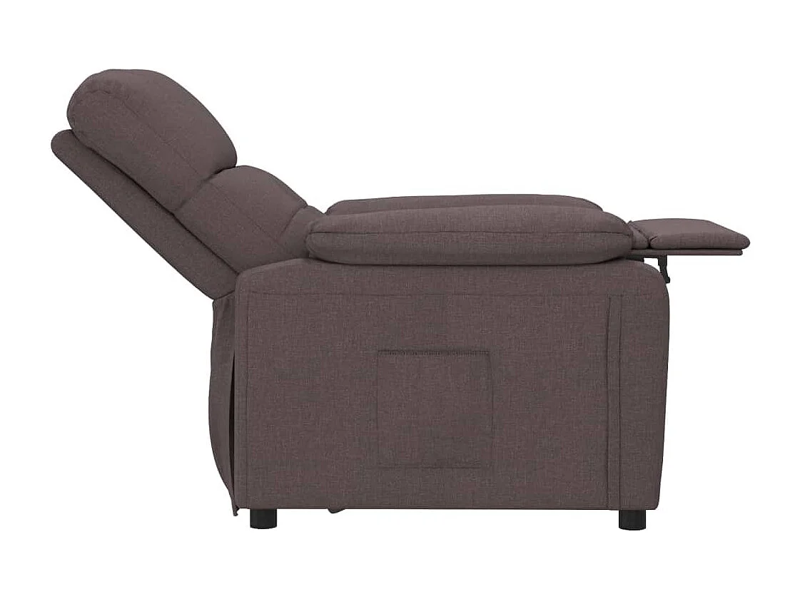 Sillón de relax | Silla | Sillón reclinable de tela marrón oscuro SHL6235
