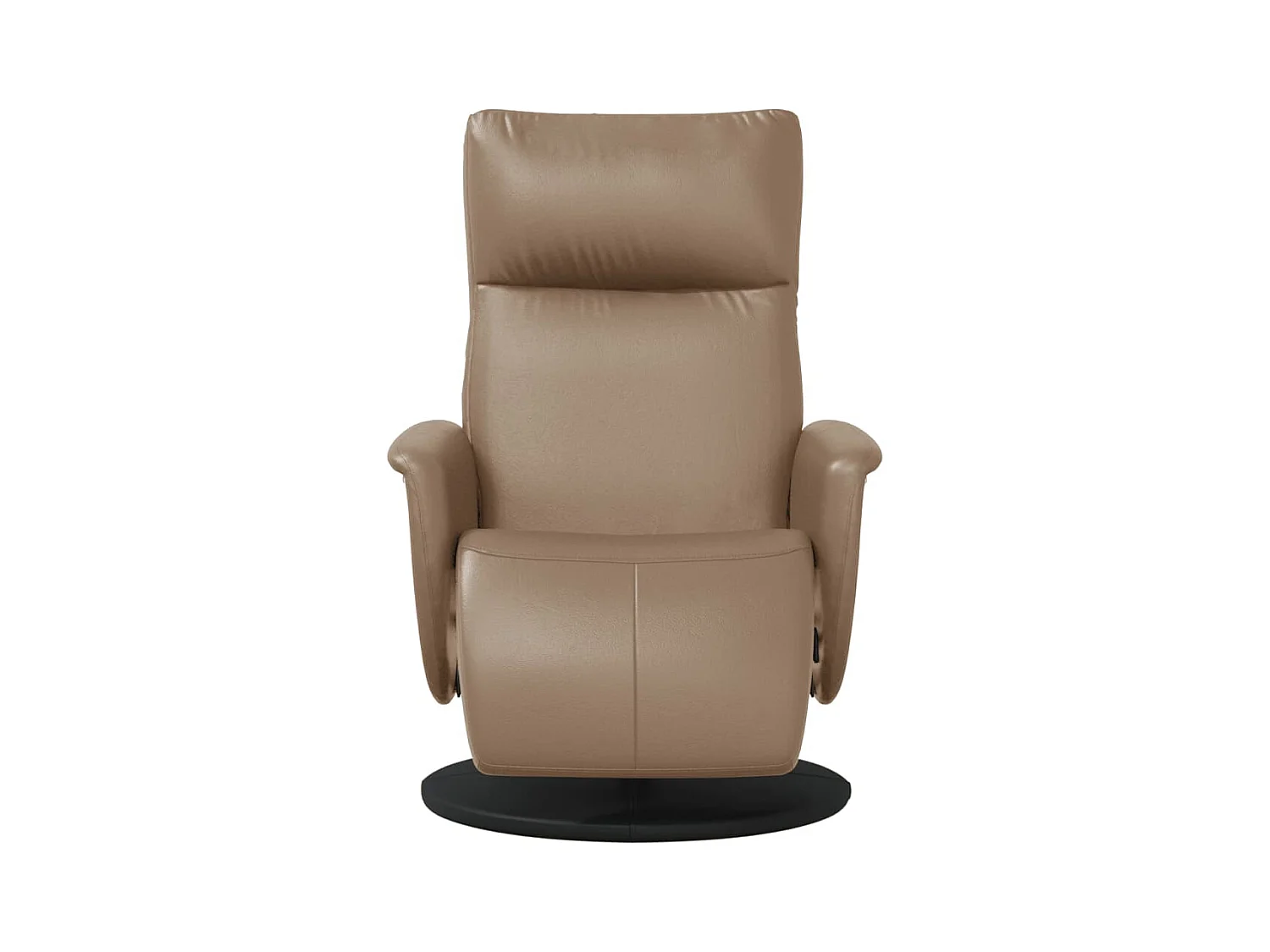 Sillón de relax | Sillón reclinable con reposapiés cuero sintético capuchino SHL3387