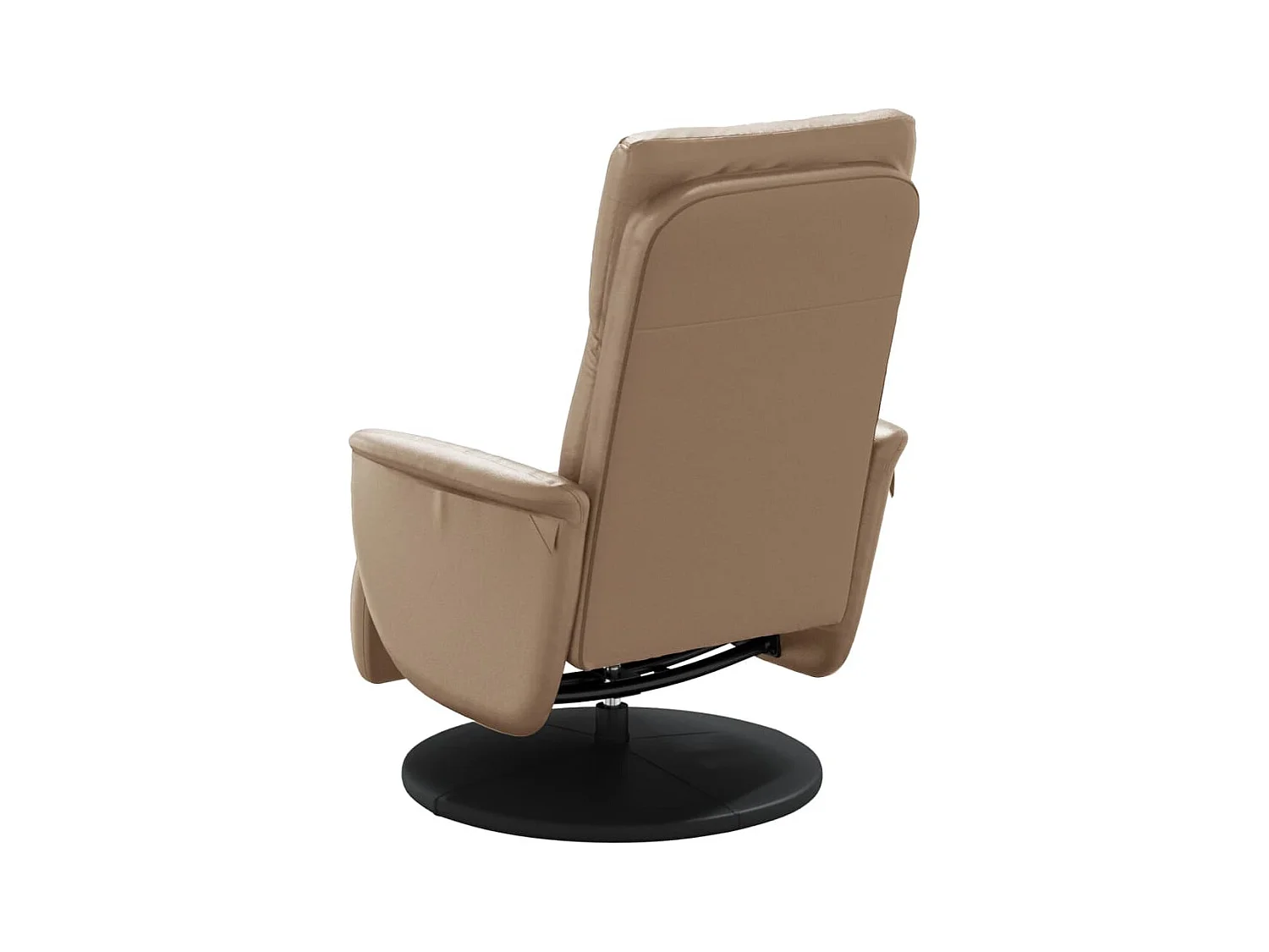 Sillón de relax | Sillón reclinable con reposapiés cuero sintético capuchino SHL3387