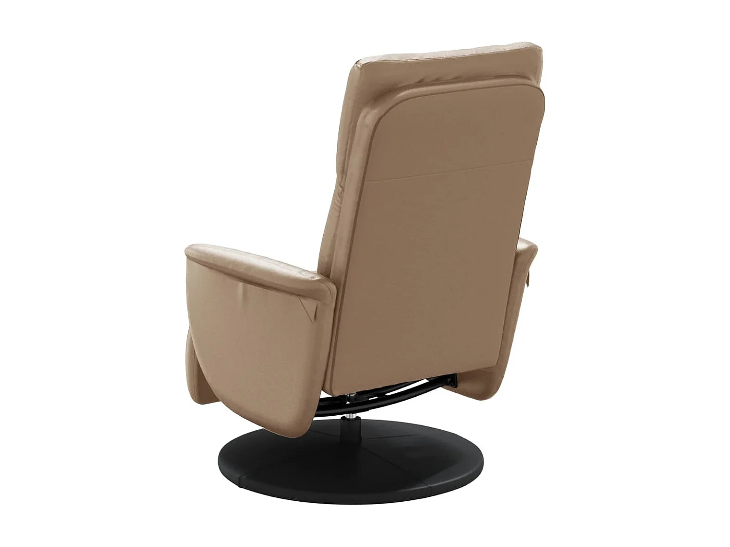 Fauteuil inclinable-Fauteuil avec repose-pieds cappuccino similicuir SHL5472