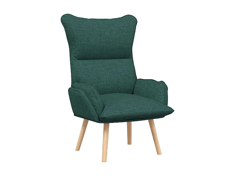 Sillón de relax | Silla Relax | Sillón de salón Verde oscuro 69x74x93 cm tela SHL7963
