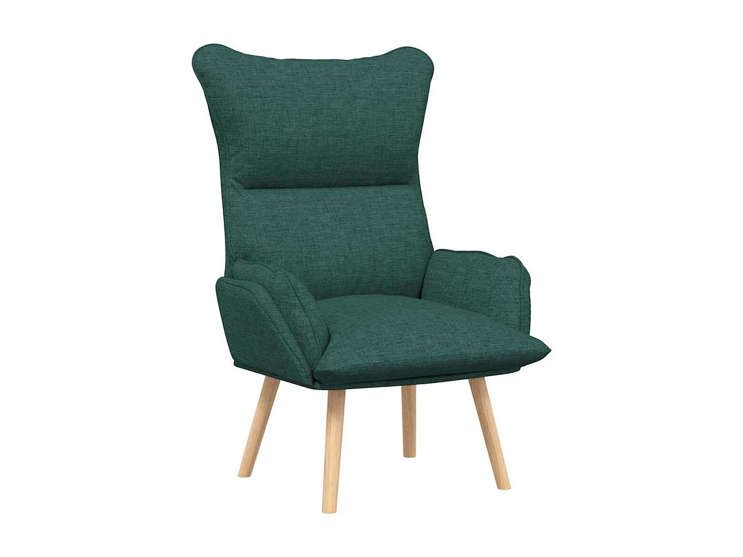 Fauteuil Salon-Chaise de relax Vert foncé 69x74x93 cm tissu SHL2849